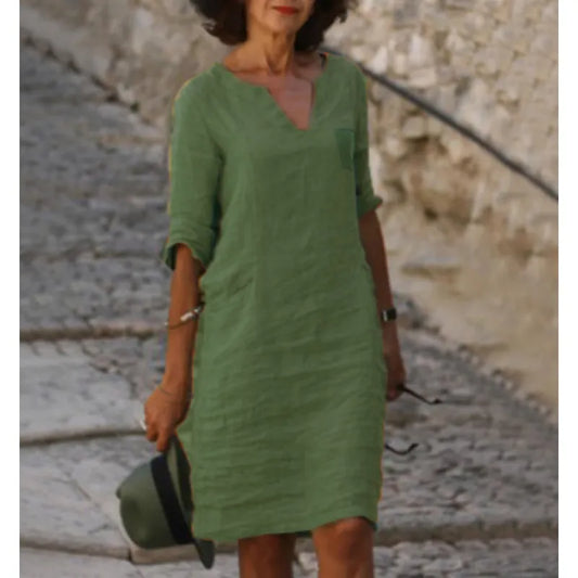 Vestidos con cuello en V para mujer