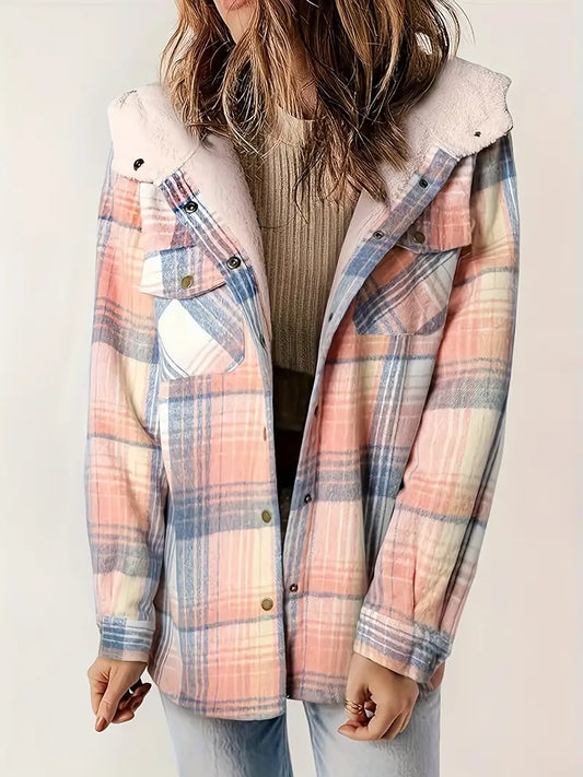 Chaqueta cálida con capucha y cremallera