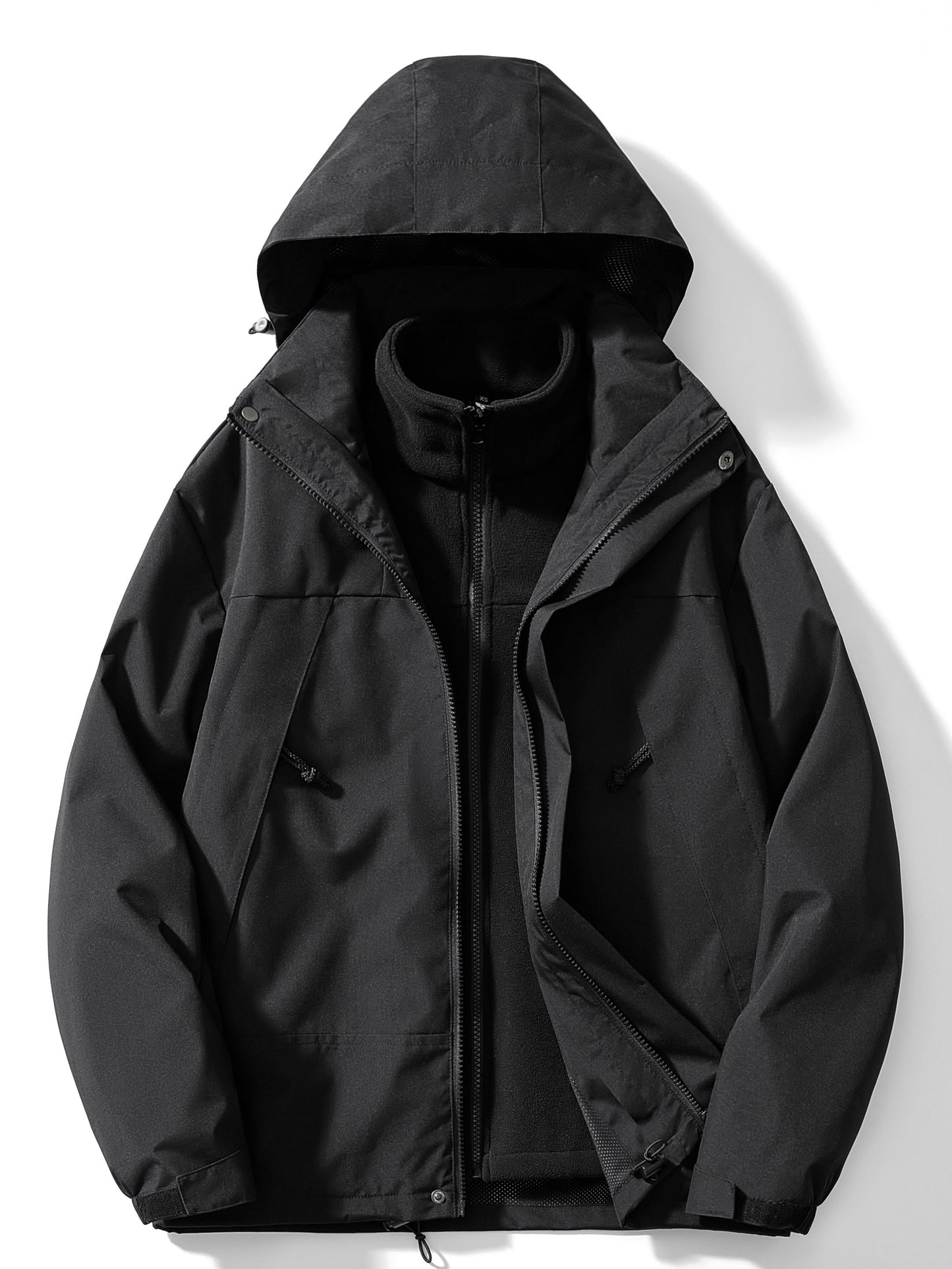 Chaqueta de invierno casual 3 en 1 con capucha para mujer | Ideal para otoño/invierno