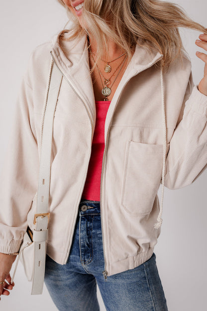 Chaqueta Xariel | Chaqueta casual de pana con capucha