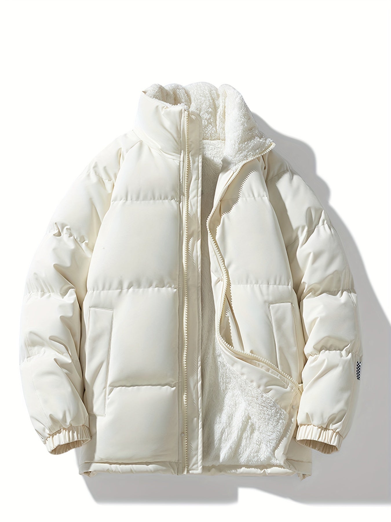 Cálida chaqueta de invierno de forro polar con relleno para mujer | Ideal para otoño/invierno