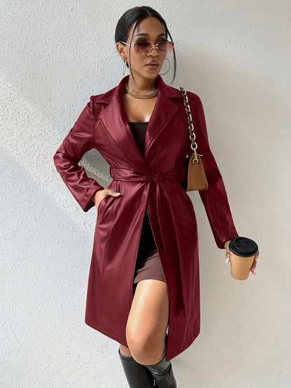 Louise - Chaqueta con solapas de cuero