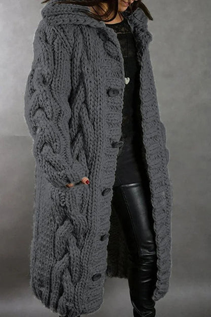 Chaqueta de punto oversize para los días fríos