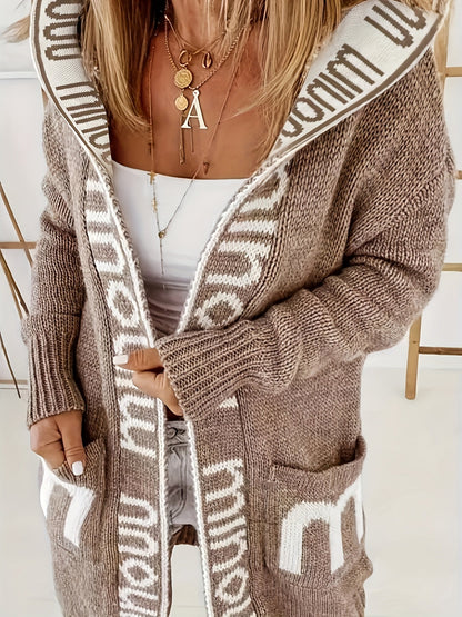 Elisa | Chaqueta con capucha y cuello estampado para mujer - Ideal para todas las temporadas