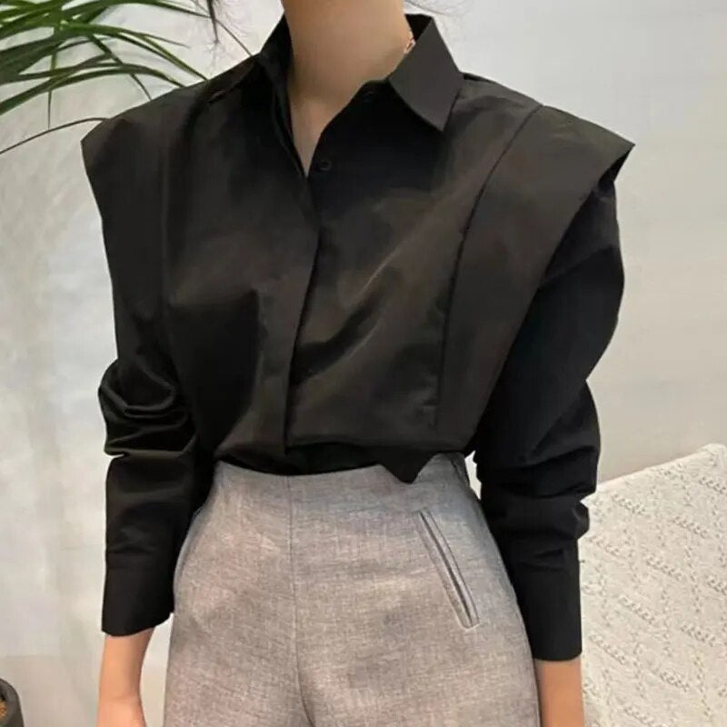 Johana - Elegante camisa de ocio de manga larga