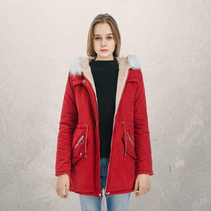 Anne - Elegante parka de piel sintética