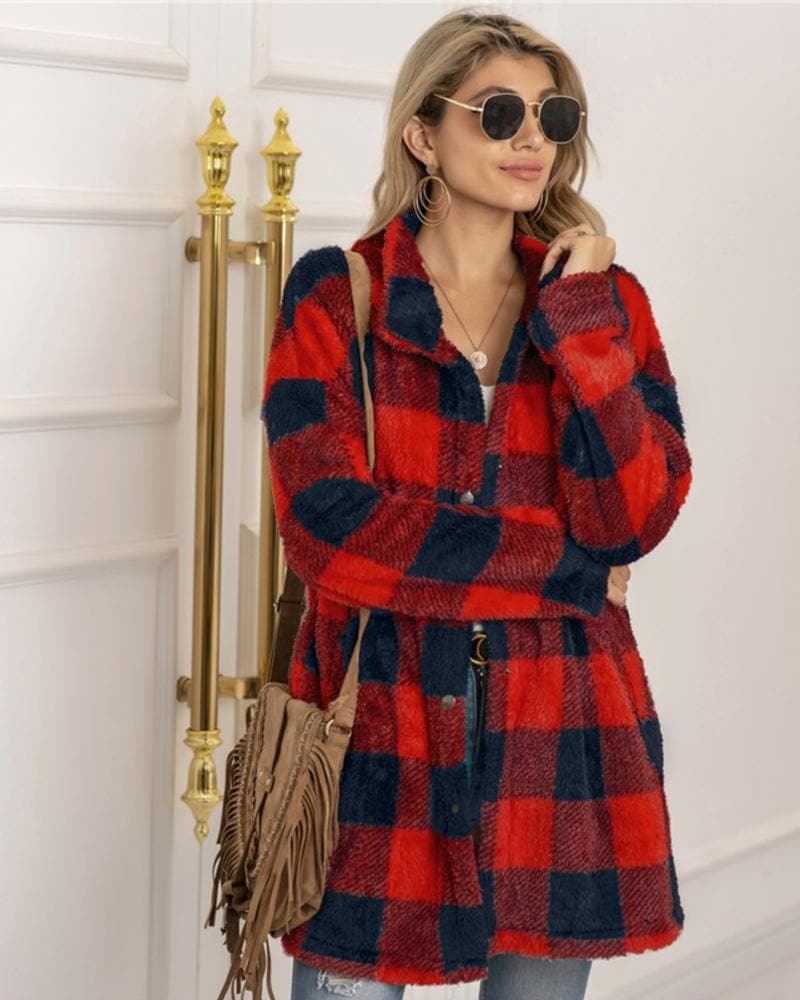 Laura - Elegante chaqueta a cuadros