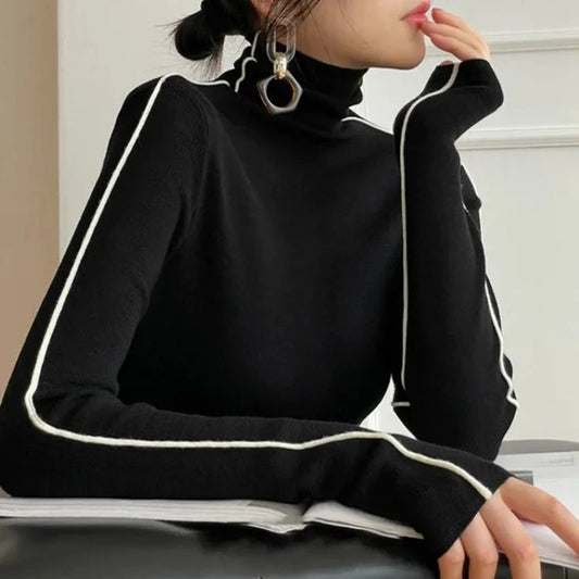 Ulyana Sweater | Jersey de punto de cuello alto para mujer