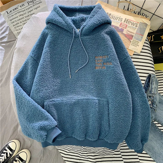 Margaux - Sudadera polar gruesa con capucha