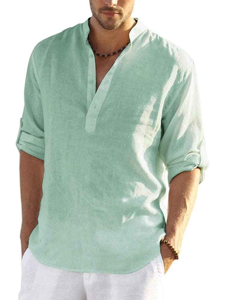 Męska Koszula V-Neck Casual