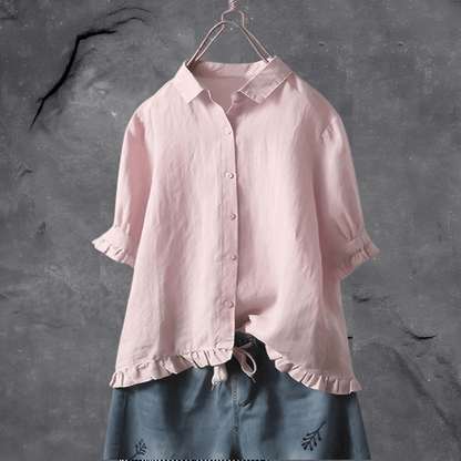 Lia | Camisa Casual Chic Algodón