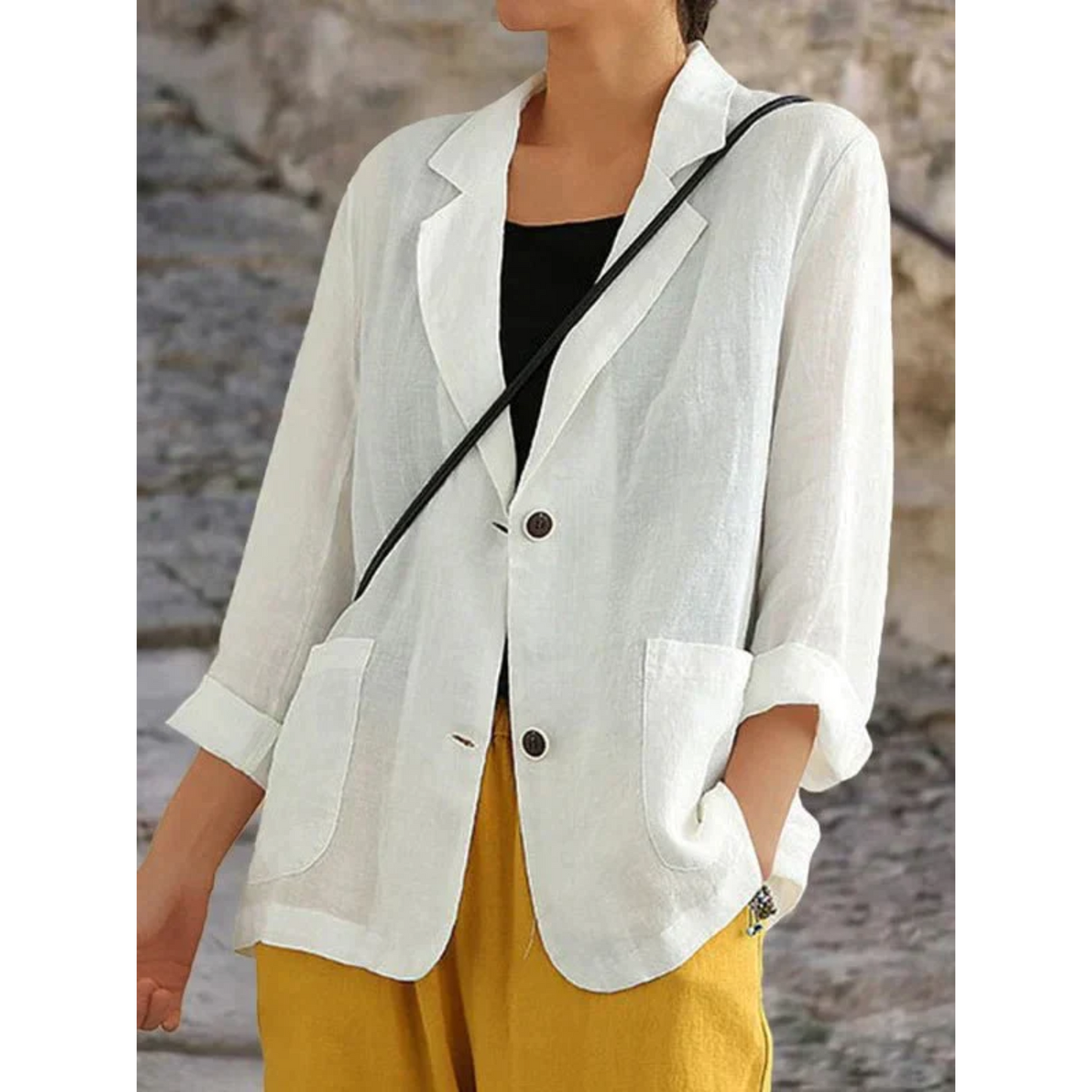 Sophie | Elegante blazer de lino