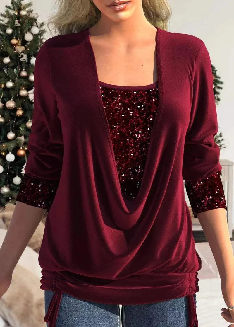 Blusa | Colección Glamour | Detalles brillantes | Perfecta para eventos formales e informales