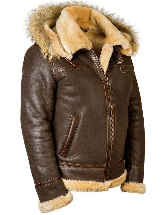 Lunexa™ | Chaqueta de cuero cálida y elegante