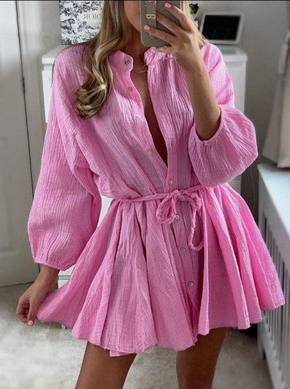 Elegante vestido blusa de verano