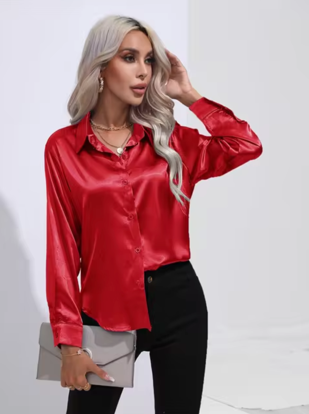 Eline | Blusa de lujo de manga larga