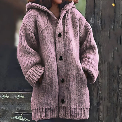Opulento, acogedor y moderno abrigo de invierno para mujer