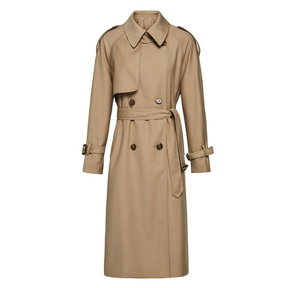 Gabardina clásica con cinturón para mujer