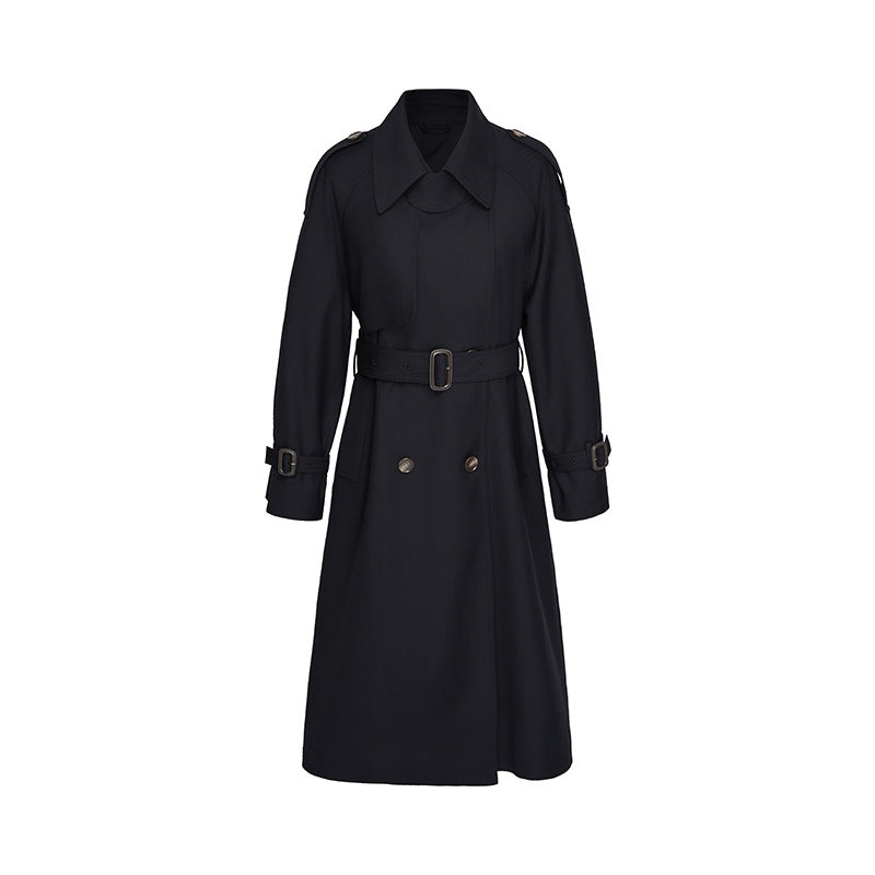 Gabardina clásica con cinturón para mujer