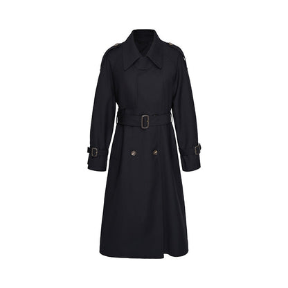 Gabardina clásica con cinturón para mujer