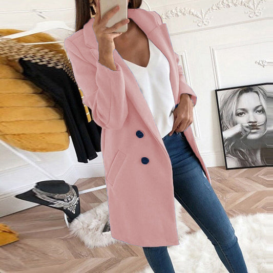 Elegante chaqueta de otoño e invierno para mujer