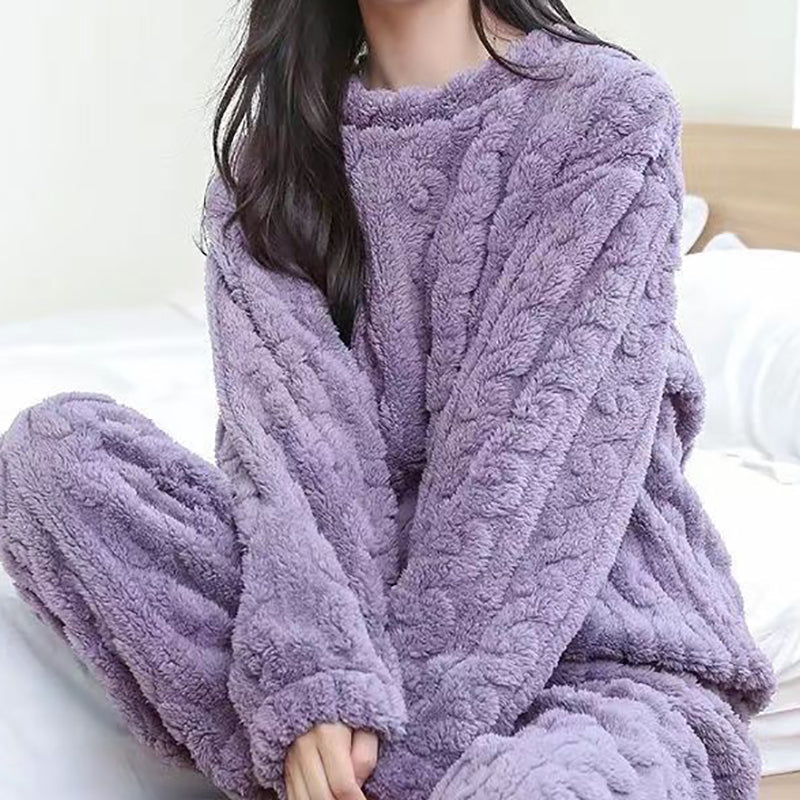 Aheerah - Pijama de franela jacquard