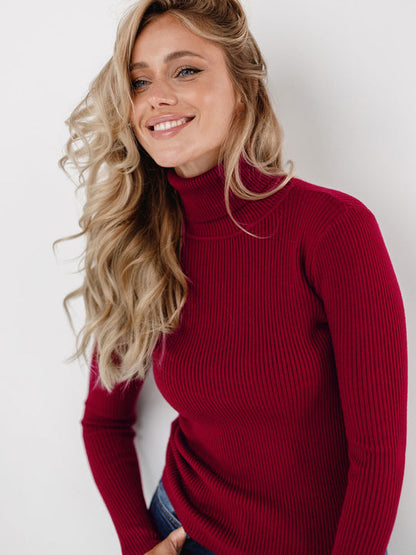 Jersey de cuello alto para mujer | Elegancia y esenciales de otoño