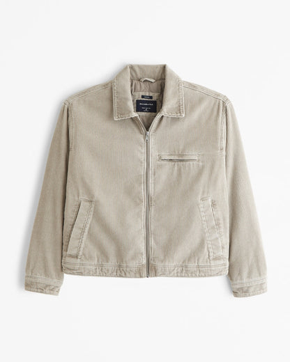 Chaqueta de trabajo corta con cremallera