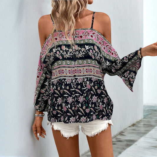 Top Selena Boho sin hombros