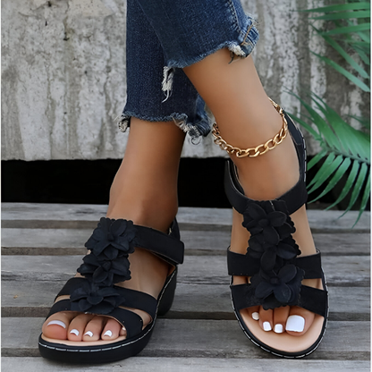 Penelope® | Sandalias con tacón de cuña, encanto retro y soporte ortopédico
