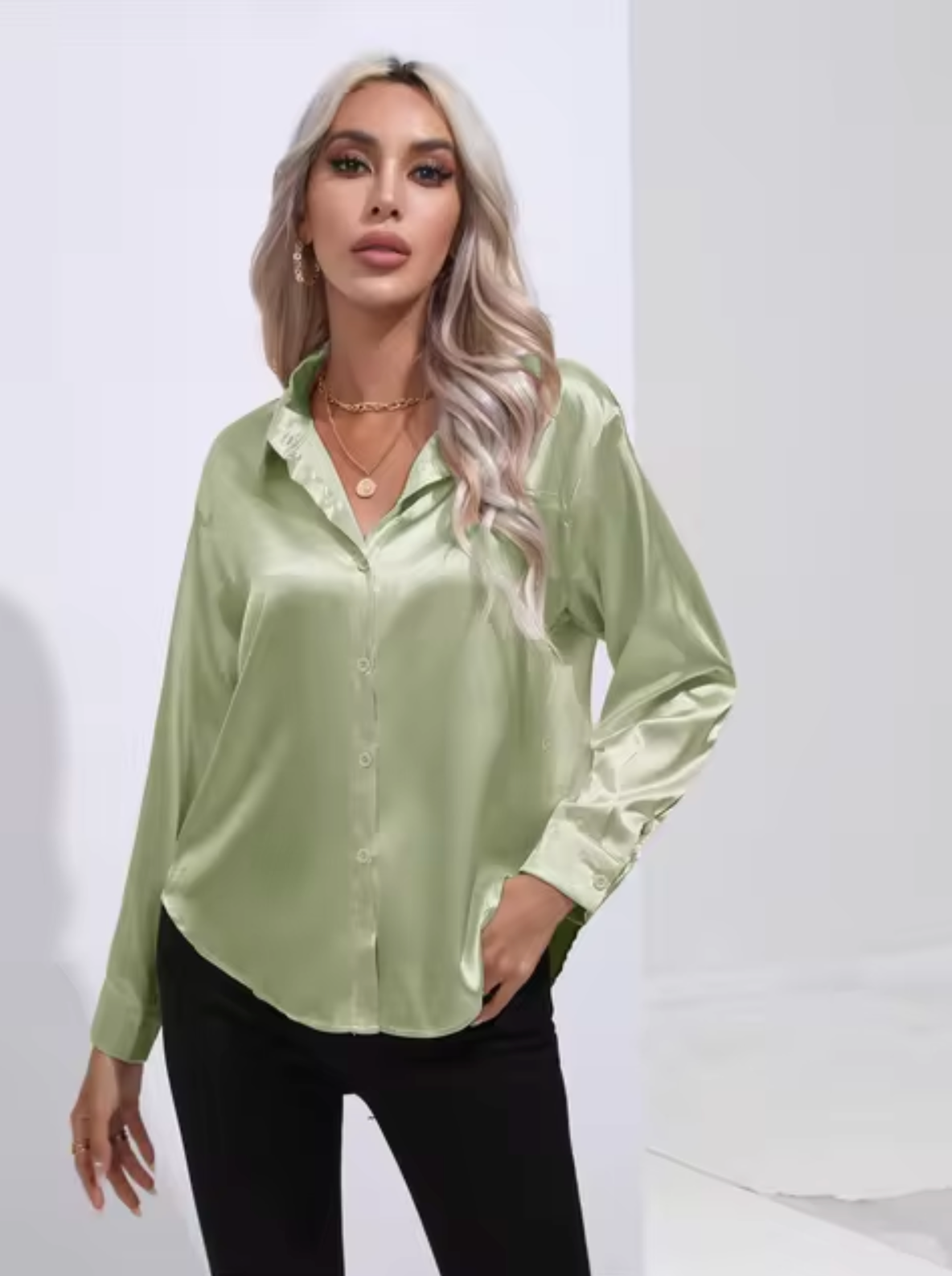 Eline | Blusa de lujo de manga larga