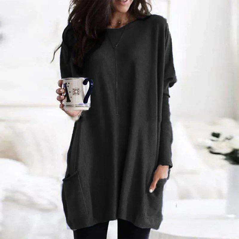 Elegante camisa de manga larga para mujer