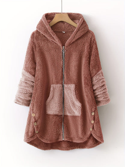 Clara | Chaqueta casual rosa de transición para mujer con bolsillos
