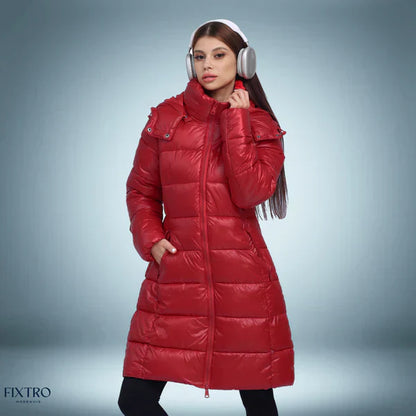 Elegante y cálida parka de plumón