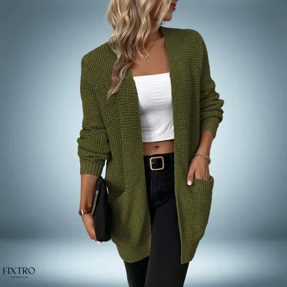 Casual | chaqueta de punto de largo medio
