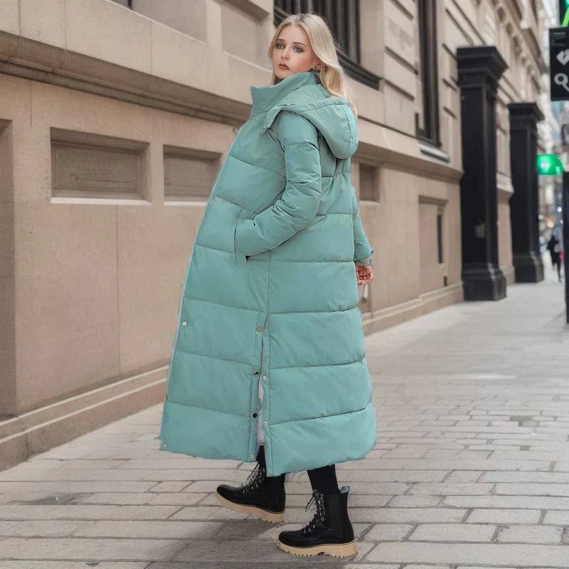 Chaqueta larga de invierno para mujer