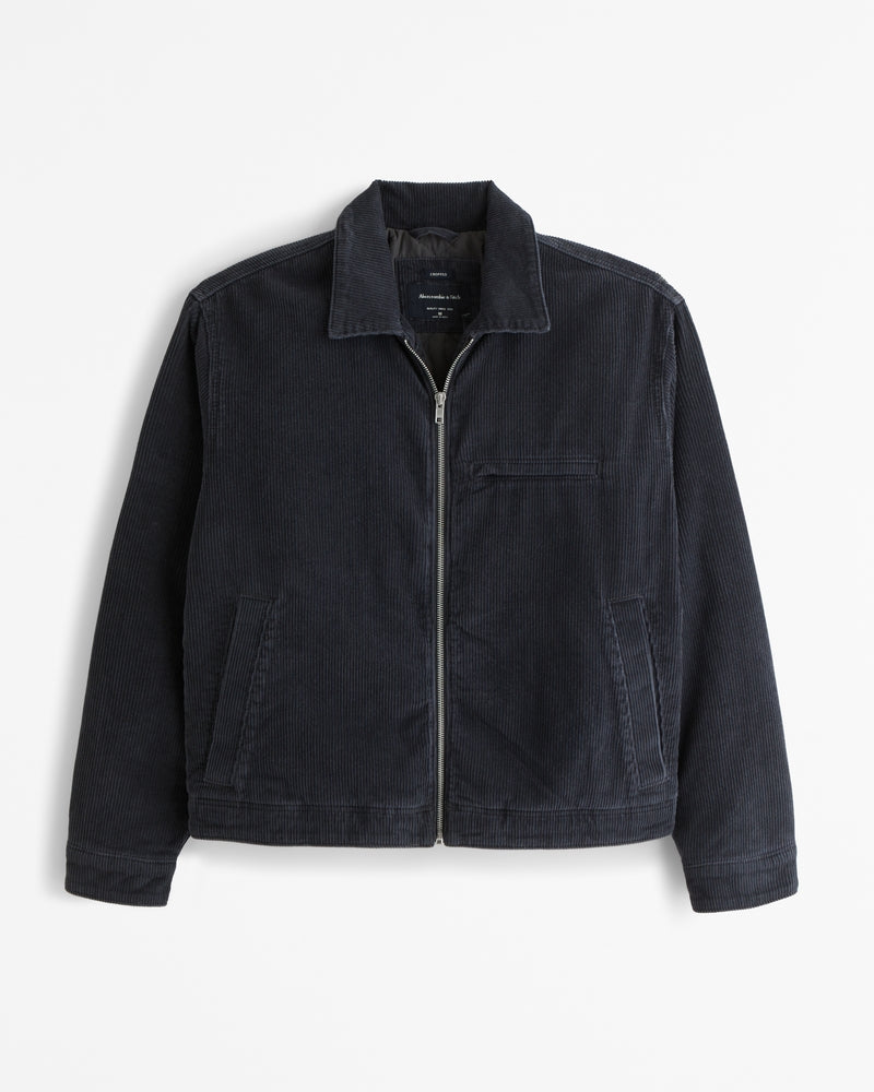 Chaqueta de trabajo corta con cremallera