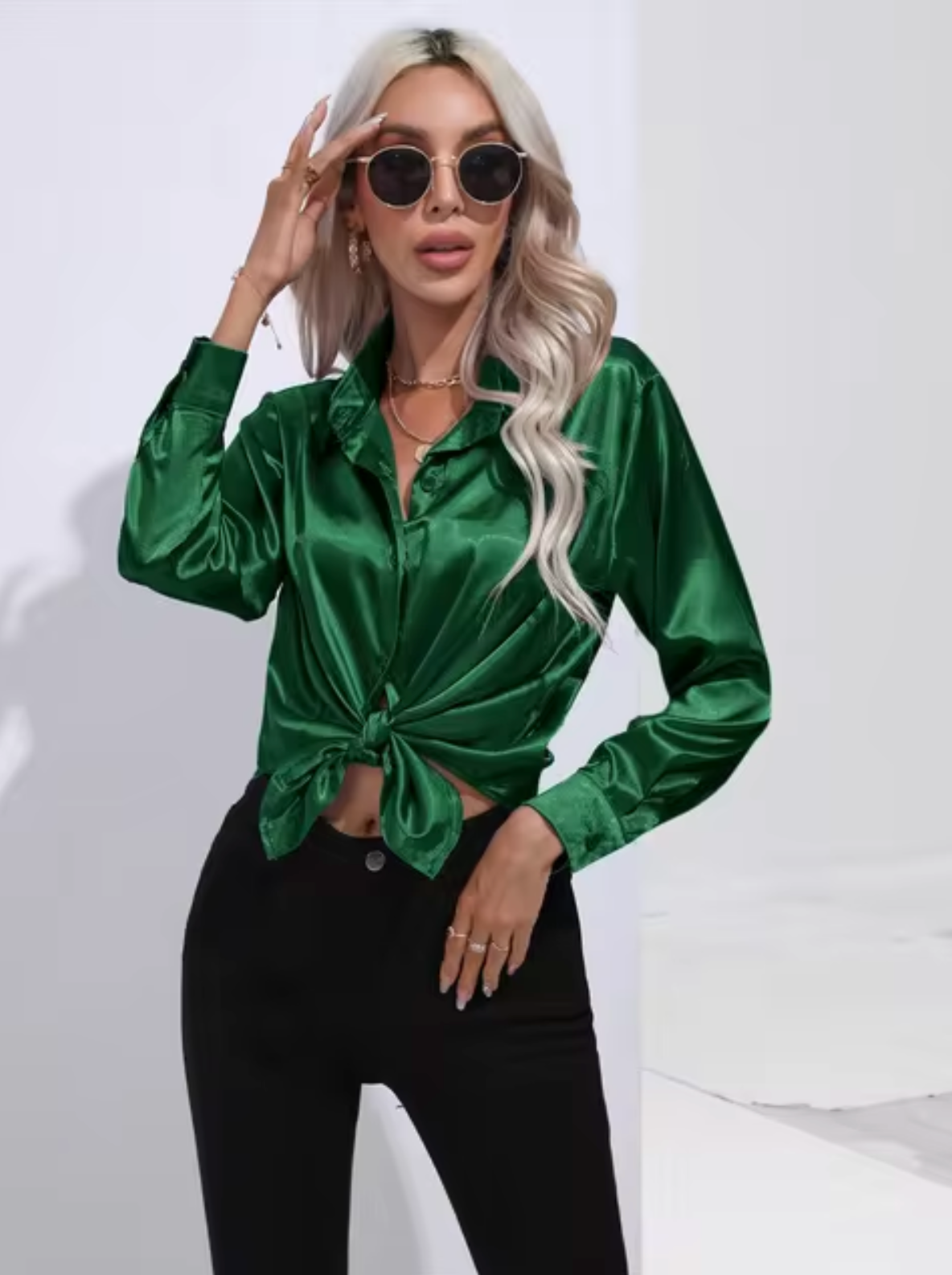 Eline | Blusa de lujo de manga larga