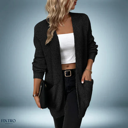 Casual | chaqueta de punto de largo medio