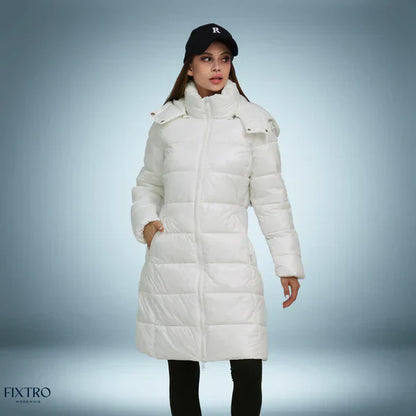 Elegante y cálida parka de plumón