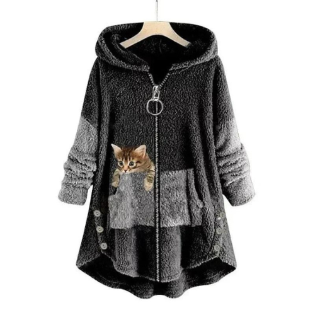 Sudadera con capucha cálida y cómoda para mujer