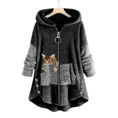 Sudadera con capucha cálida y cómoda para mujer