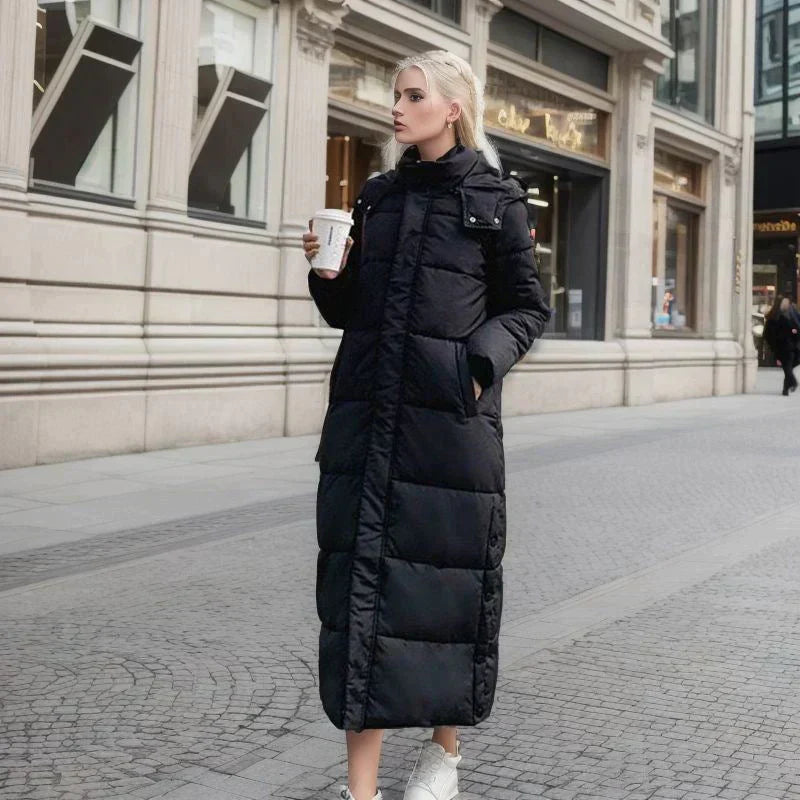 Chaqueta larga de invierno para mujer