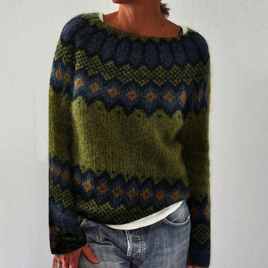 Nicole | Jersey de manga larga a rayas verdes