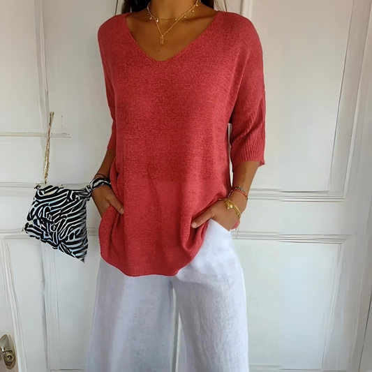 Marij | Jersey casual de mujer con cuello en V