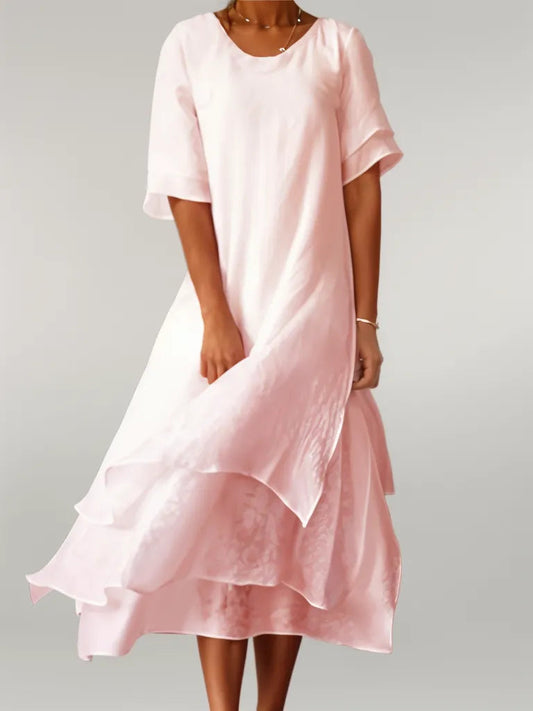 maxi vestido monocolor