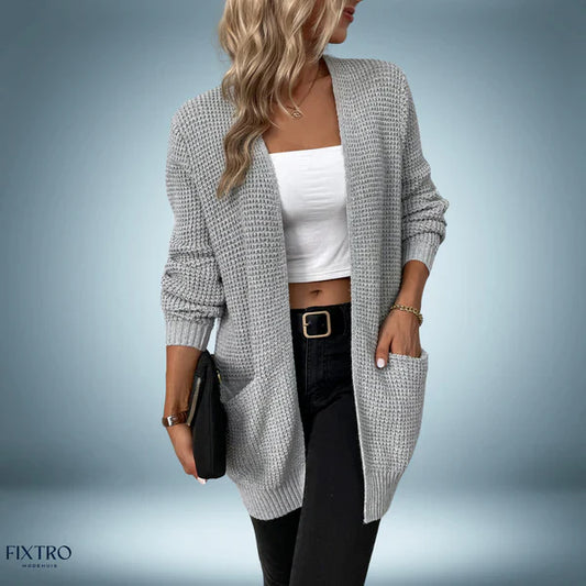 Casual | chaqueta de punto de largo medio