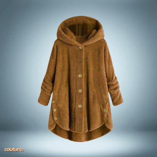 Chaqueta Teddy | con botones y capucha