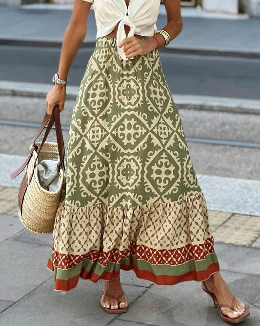 Boho maxi falda