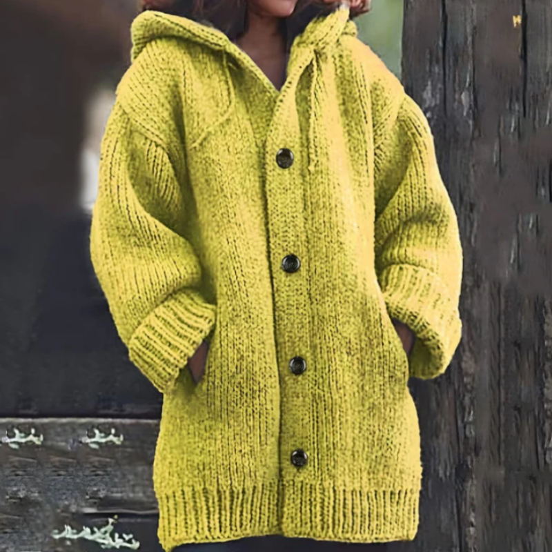 Opulento, acogedor y moderno abrigo de invierno para mujer